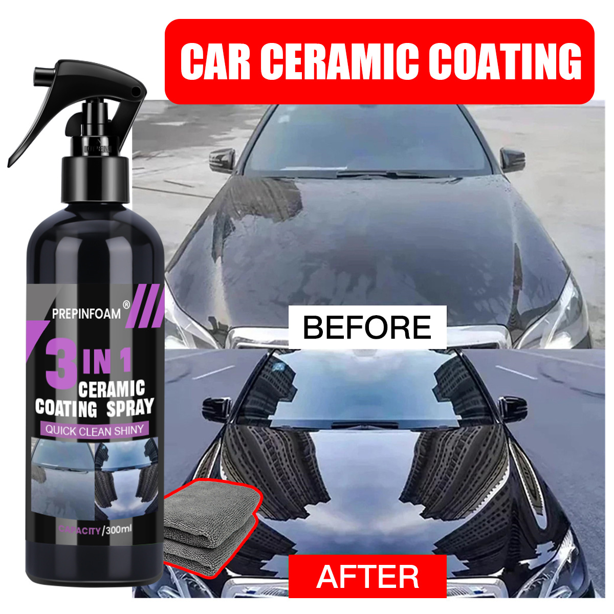 Nano Liquid Coating - Quickly Cleaning Remove Stains Car Spray