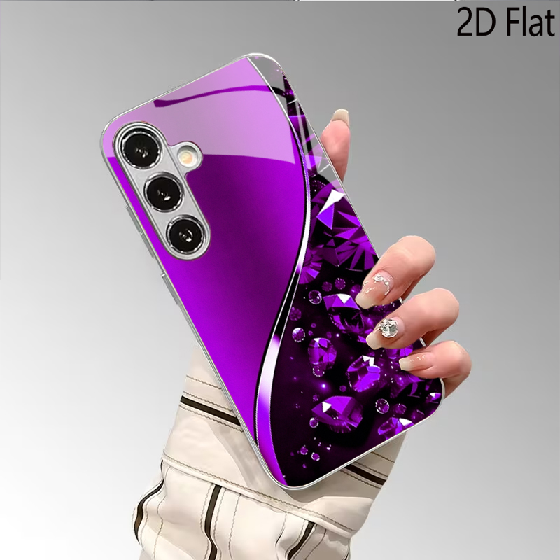 Purple Gemstone Background for - Samsung Galaxy A55 评论和价格