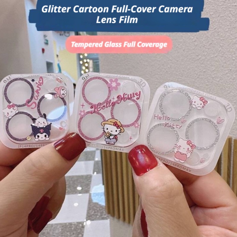 Sanrio Hello Kitty Kuromi Glit - Tempered Glass Screen 9H 评论和价格