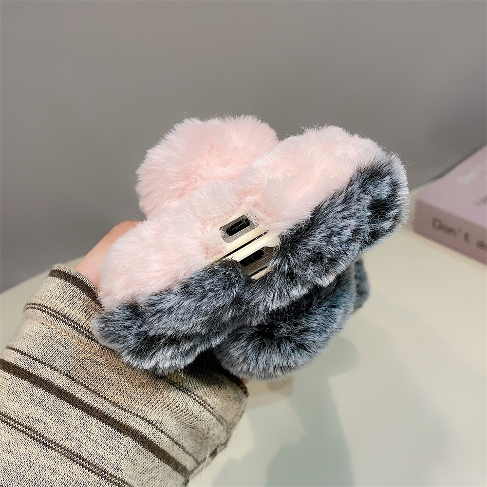 Cute Rabbit Ears Fluffy Stand  - Samsung Galaxy S25 评论和价格