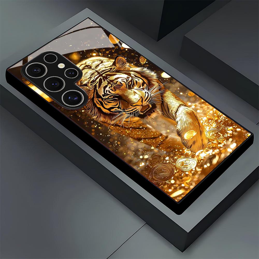 Tiger pattern glass Phone Case - Samsung Galaxy S25 评论和价格